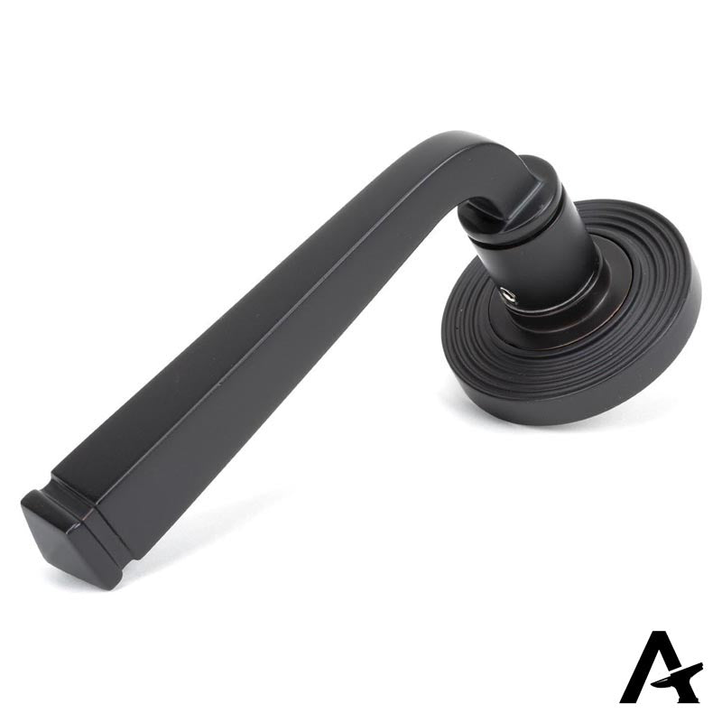 AVON LEVER HANDLE+ROSE UNSPRUNG BEEHIVE 53x118x63 AGBZ - 50059 by MARCHES (ANVIL) ARCHITECTURAL HARDWARE