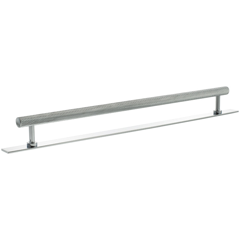 MILLHOUSE PADDINGTON SPIRAL CABINET T-BAR PULL+BACKPLATE 320HC BRS/PCP