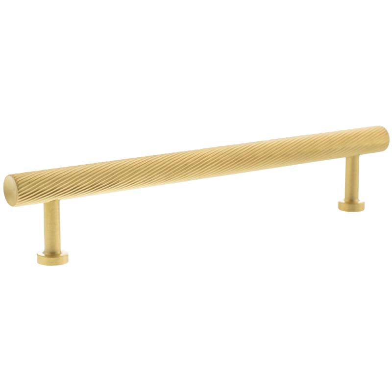 MILLHOUSE PADDINGTON SPIRAL CABINET T-BAR PULL 160HC BRS/SBR