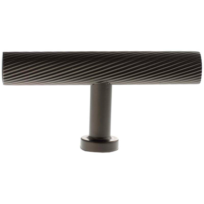 MILLHOUSE PADDINGTON SPIRAL CABINET T-BAR KNOB 75x13x40 BRS/DBZ by CHASE ATLANTIC