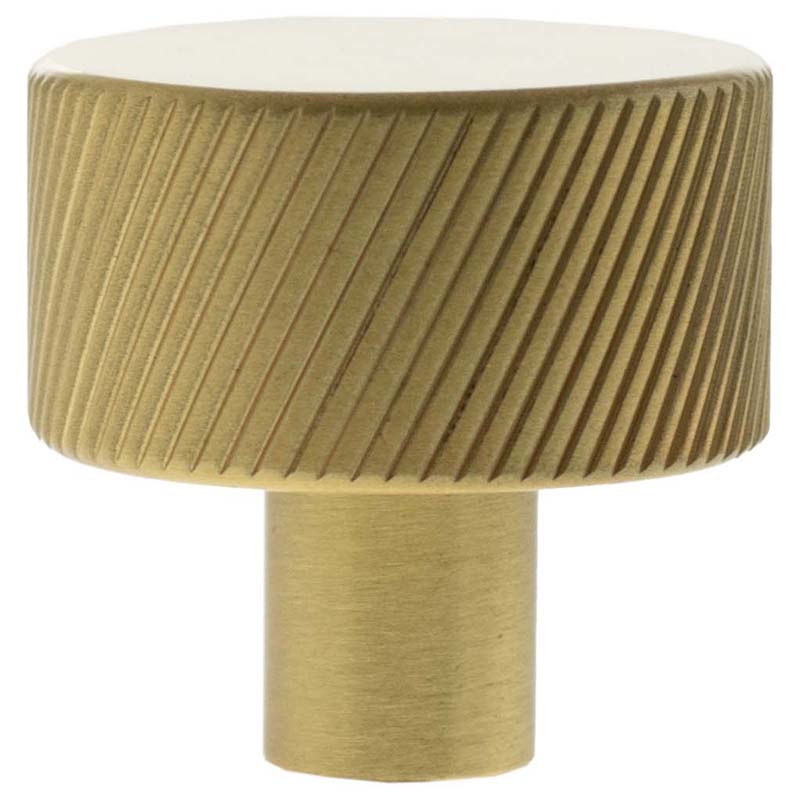 MILLHOUSE PADDINGTON SPIRAL CABINET KNOB ROUND D32x35 BRS/SBR