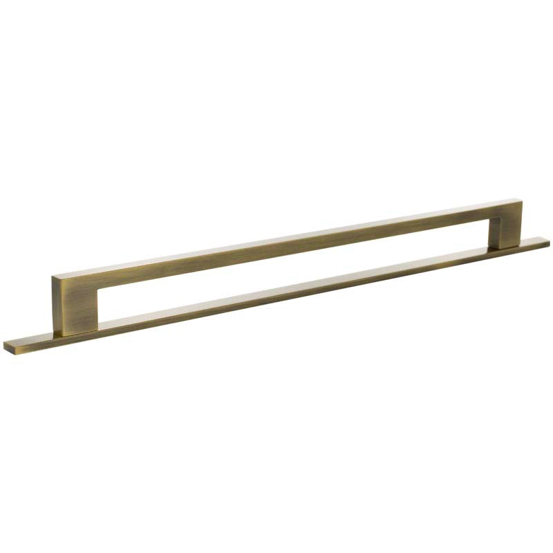 MILLHOUSE EMPIRE SLIM CABINET PULL HANDLE+BACKPLATE 320HC BRS/ABR