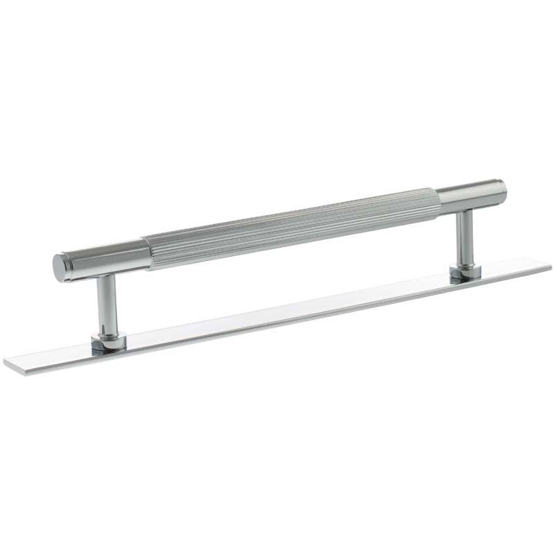 MILLHOUSE BATTERSEA LINEAR CABINET T-BAR PULL+BACKPLATE 160HC BRS/PCP