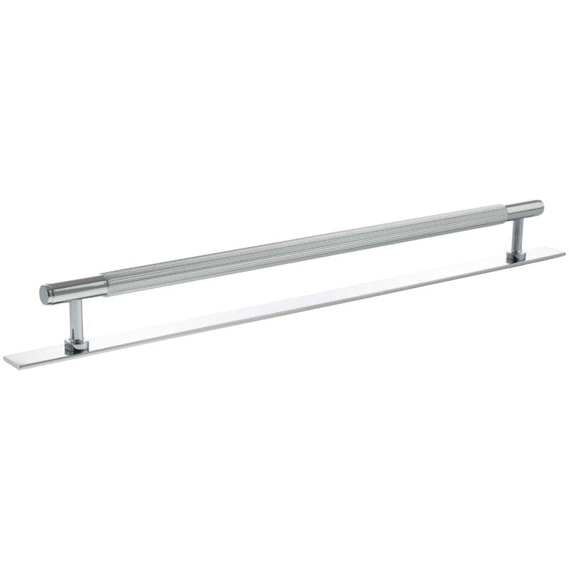 MILLHOUSE BATTERSEA LINEAR CABINET T-BAR PULL+BACKPLATE 320HC BRS/PCP