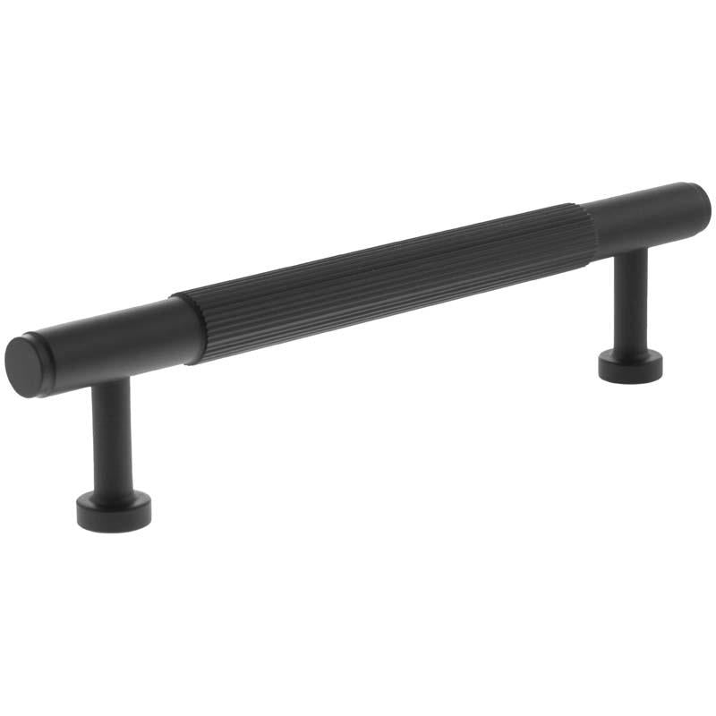 MILLHOUSE BATTERSEA LINEAR CABINET T-BAR PULL 128HC BRS/MBK