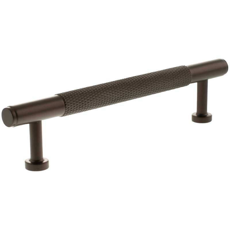 MILLHOUSE EIFFEL KNURLED CABINET T-BAR PULL 128HC BRS/DBZ