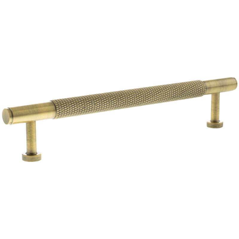 MILLHOUSE EIFFEL KNURLED CABINET T-BAR PULL 160HC BRS/ABR by CHASE ATLANTIC