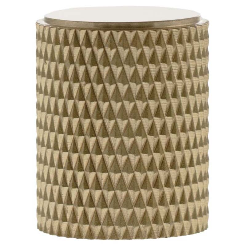 MILLHOUSE EIFFEL KNURLED CABINET KNOB CYLINDER D20x25 BRS/SBR