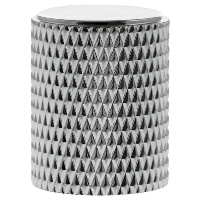 MILLHOUSE EIFFEL KNURLED CABINET KNOB CYLINDER D20x25 BRS/PCP