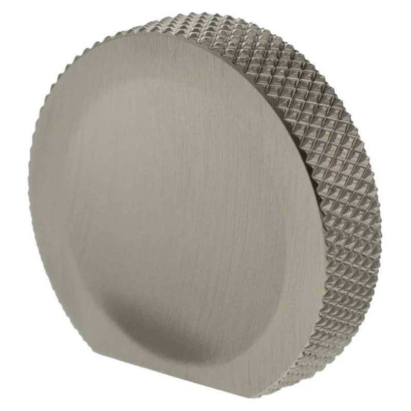 MILLHOUSE EIFFEL KNURLED CABINET FINGER PULL KNOB 38x34x9 BRS/SNP