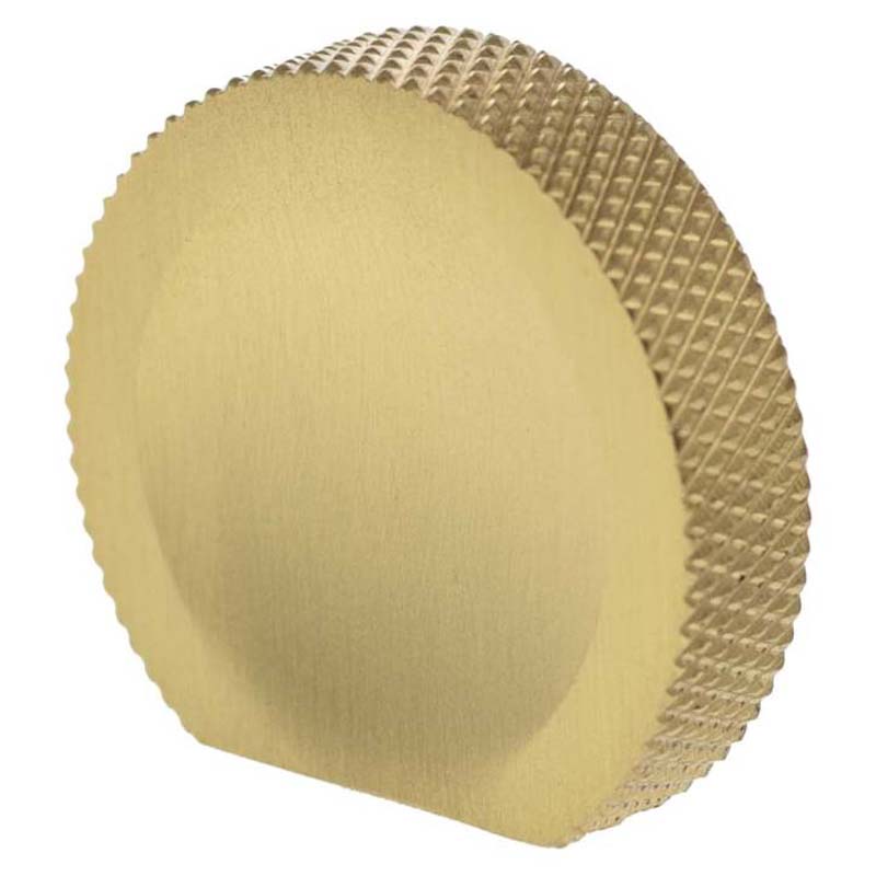 MILLHOUSE EIFFEL KNURLED CABINET FINGER PULL KNOB 38x34x9 BRS/SBR