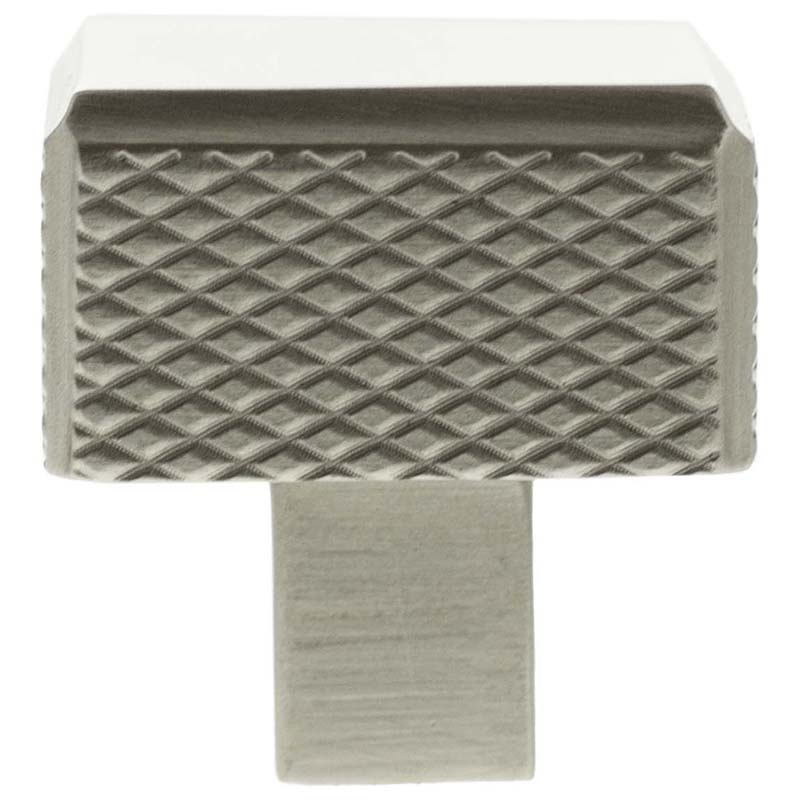 MILLHOUSE EIFFEL KNURLED CABINET KNOB SQUARE 32x32x33 BRS/SNP
