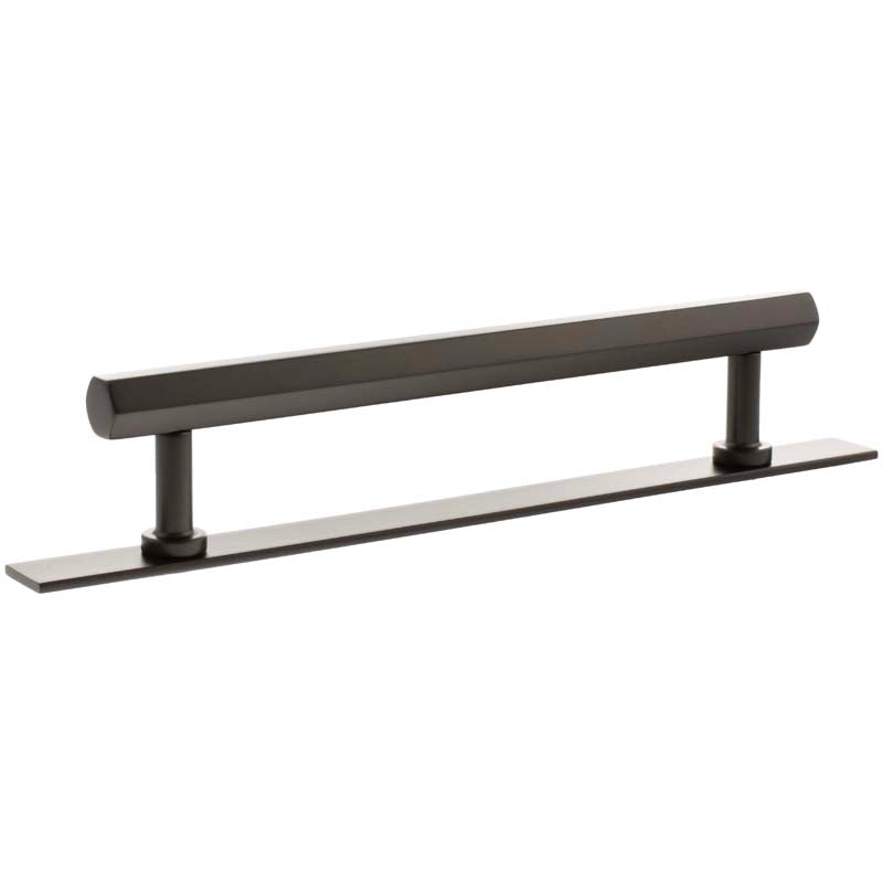 MILLHOUSE PENNINGTON HEXAGONAL CABINET T-BAR PULL+BACKPLATE 160HC BRS/DBZ