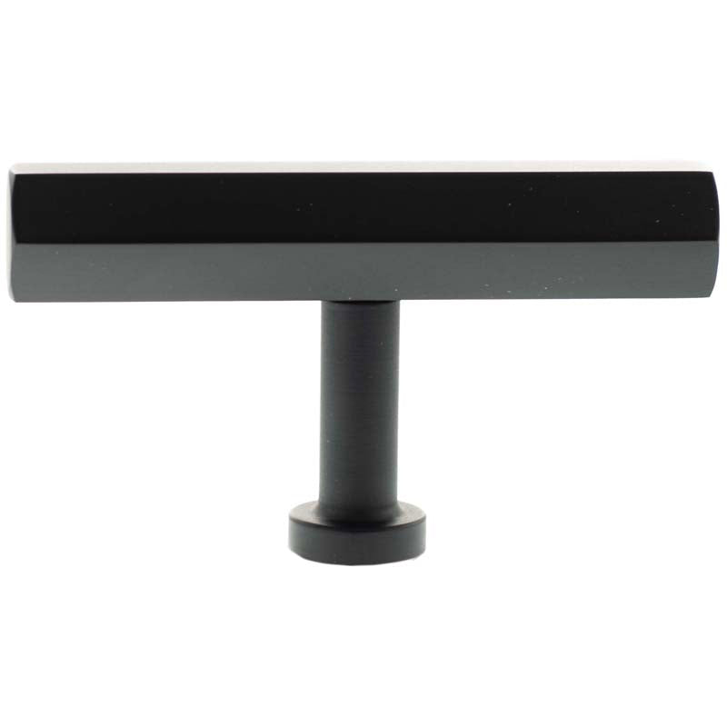 MILLHOUSE PENNINGTON HEXAGONAL CABINET T-BAR KNOB 75x16x42 BRS/MBK