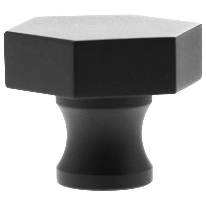 MILLHOUSE PENNINGTON HEXAGONAL CABINET KNOB D32x35 BRS/MBK