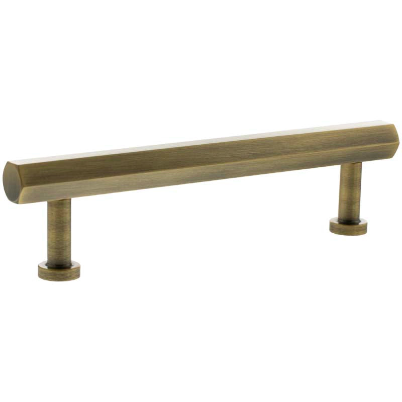 MILLHOUSE CHRYSLER DIAMOND CABINET T-BAR PULL+BACKPLATE 128HC BRS/ABR
