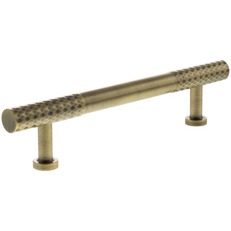 MILLHOUSE CHRYSLER DIAMOND CABINET T-BAR PULL 128HC BRS/ABR