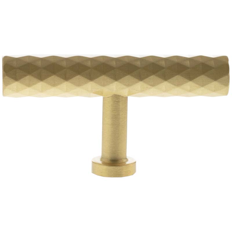 MILLHOUSE CHRYSLER DIAMOND CABINET T-BAR KNOB 75x15x40 BRS/SBR