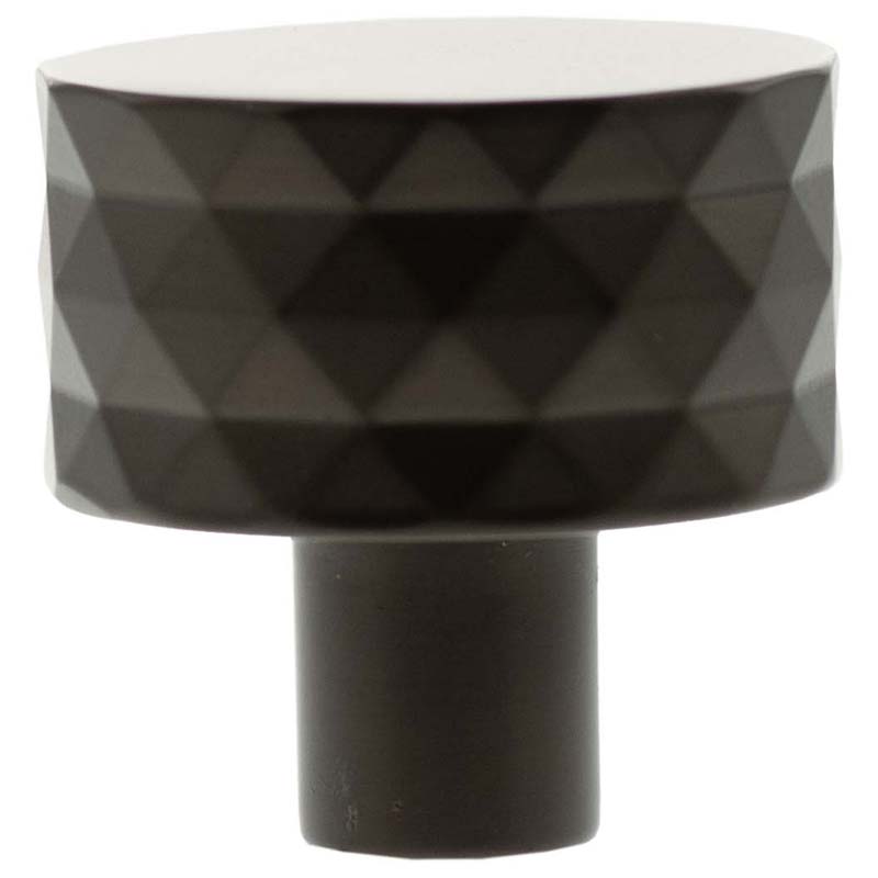 MILLHOUSE CHRYSLER DIAMOND CABINET KNOB ROUND D32x35 BRS/DBZ