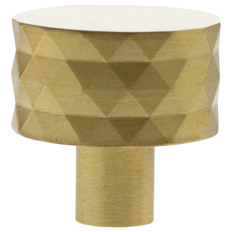 MILLHOUSE CHRYSLER DIAMOND CABINET KNOB ROUND D32x35 BRS/SBR