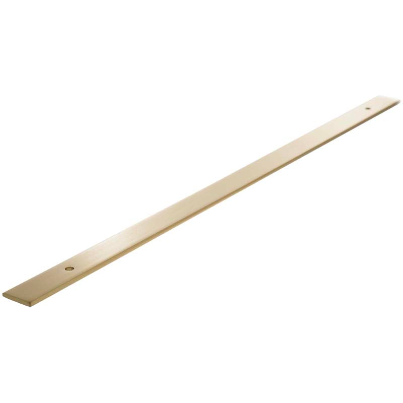 MILLHOUSE CABINET HANDLE BACKPLATE LONG WIDE 320HC BRS/SBR by CHASE ATLANTIC