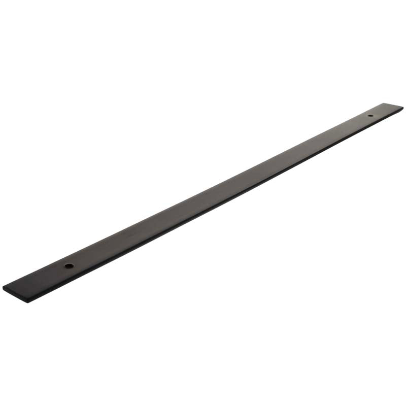 MILLHOUSE CABINET HANDLE BACKPLATE LONG WIDE 320HC BRS/MBK by CHASE ATLANTIC