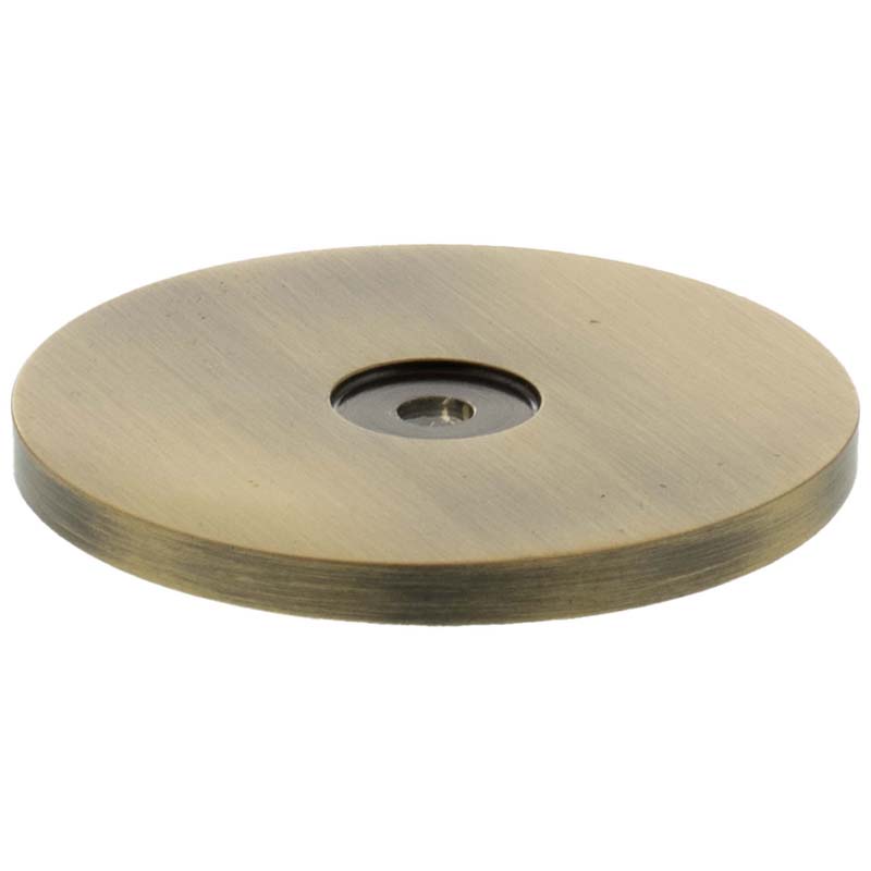 MILLHOUSE CABINET HANDLE BACKPLATE ROUND 50x4 BRS/ABR