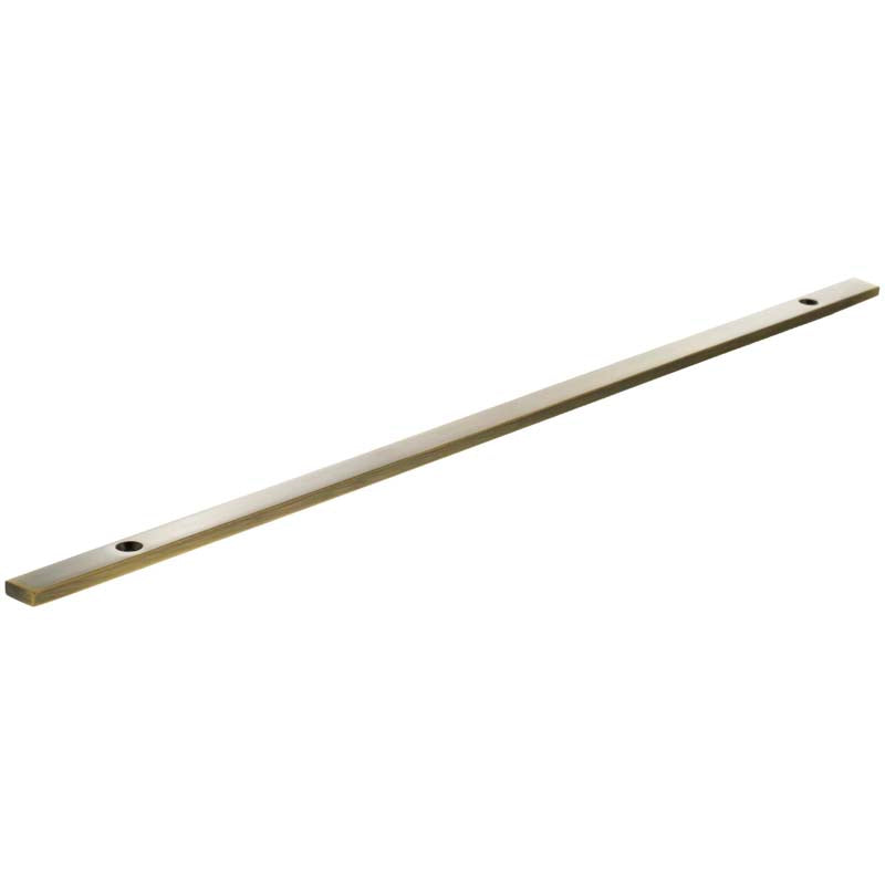 MILLHOUSE CABINET HANDLE BACKPLATE LONG NARROW 320HC BRS/ABR by CHASE ATLANTIC