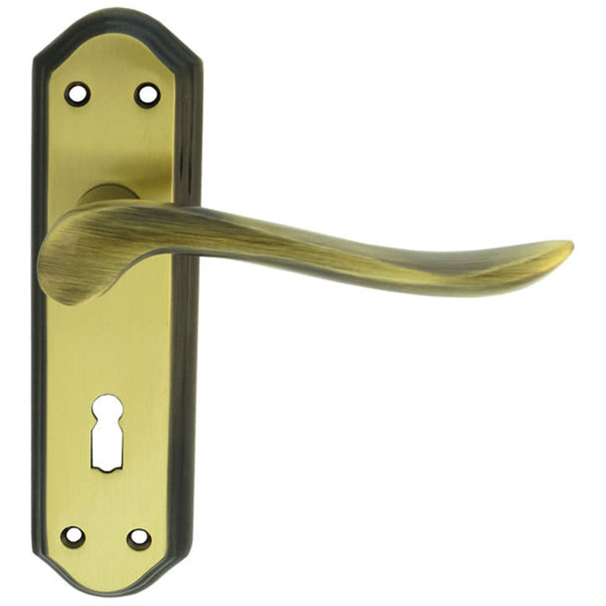 LYTHAM LEVER HANDLE LOCK 180x48 FBZ DL450FB by CARLISLE BRASS