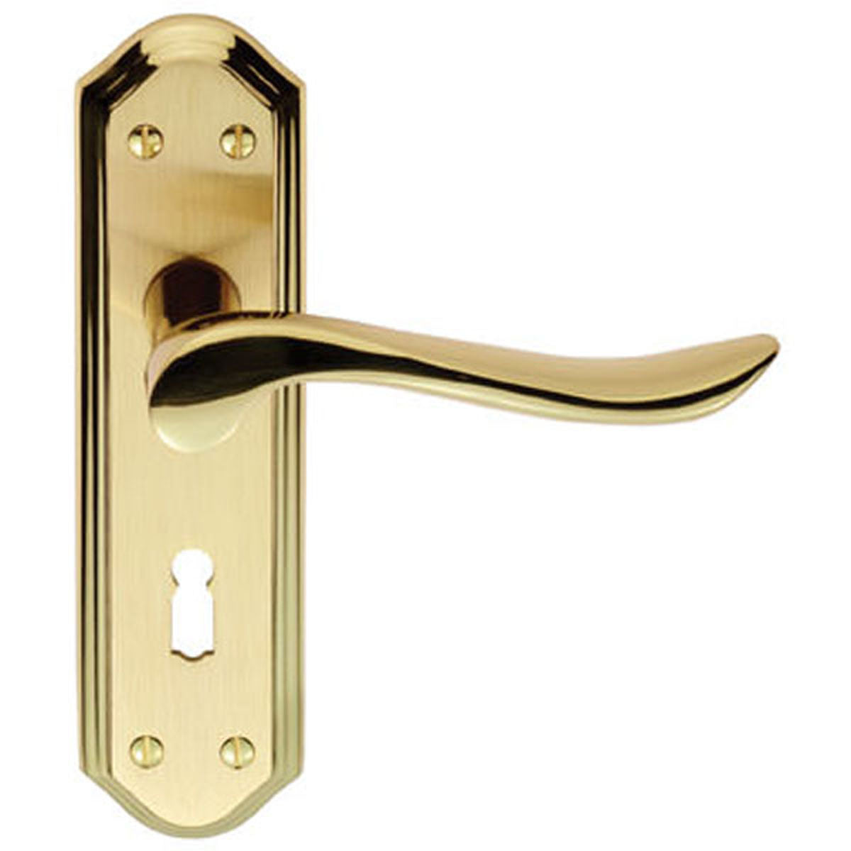 LYTHAM LEVER HANDLE LOCK 180x48 SBPB DL450SBPB by CARLISLE BRASS