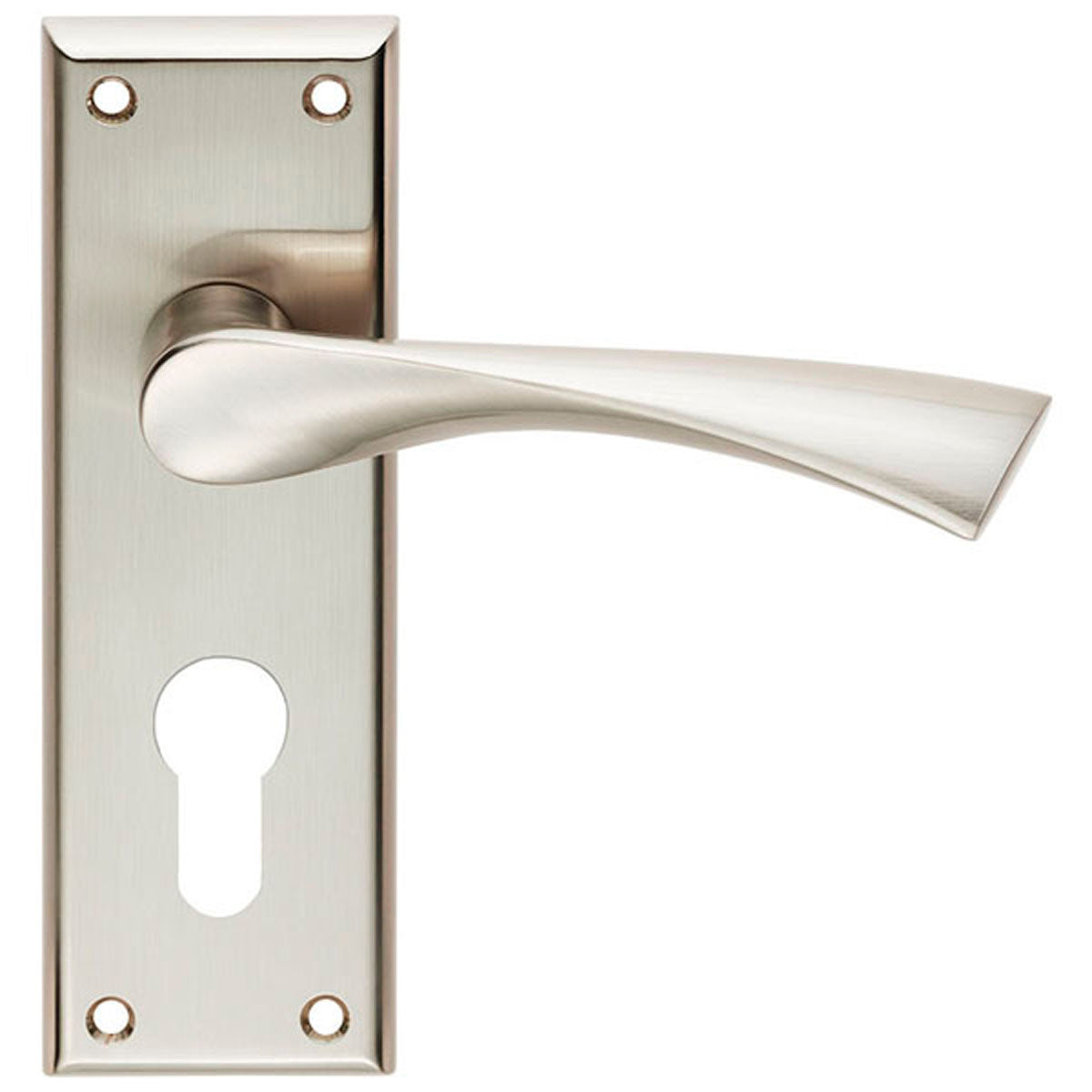 VENTI LEVER HANDLE EURO 150x50 SNP SZR021YSN by CARLISLE BRASS