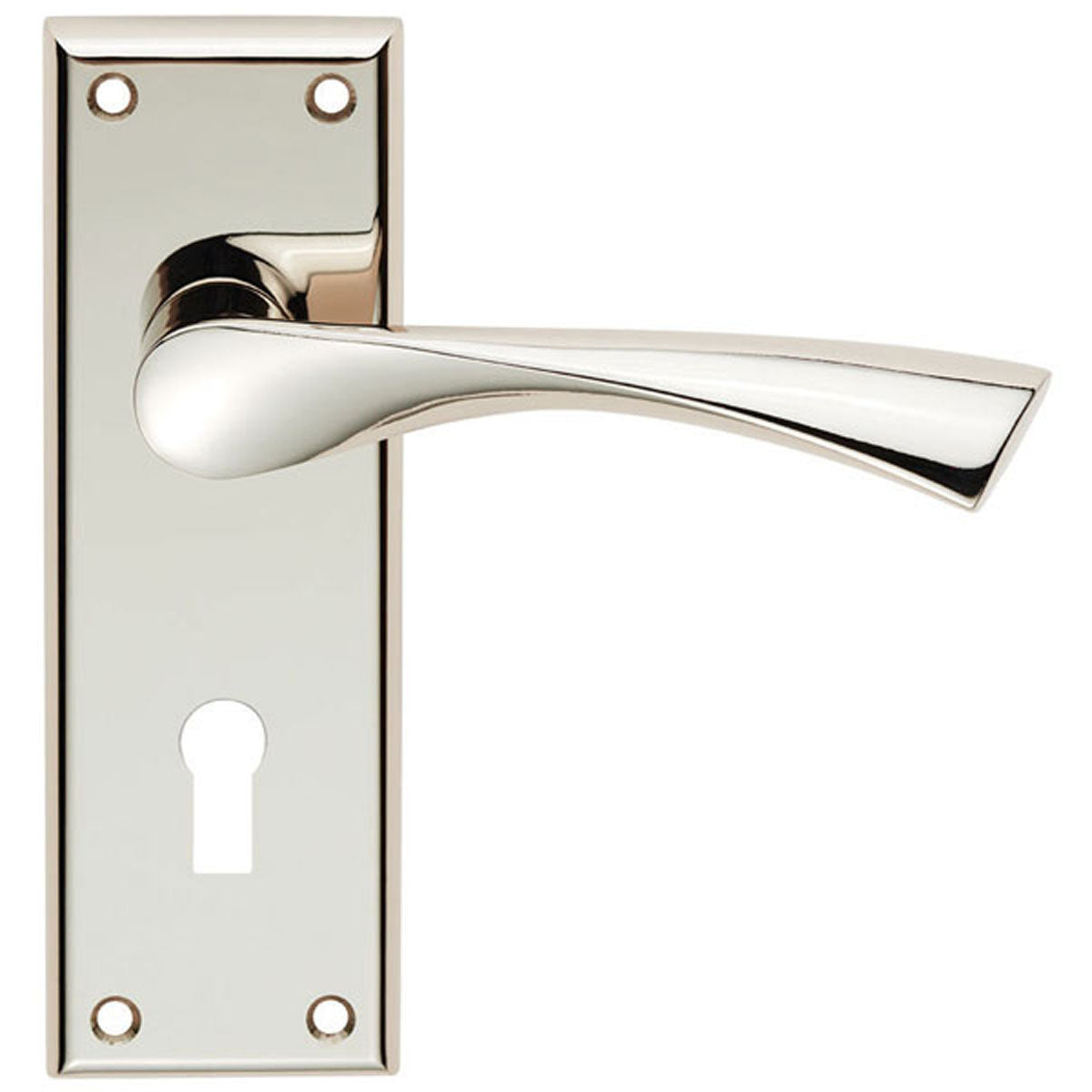 VENTI LEVER HANDLE LOCK 150x50 PNP SZR021PN by CARLISLE BRASS