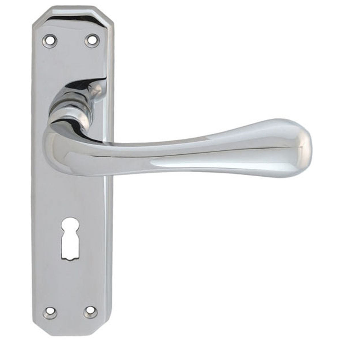 EDEN LEVER HANDLE LOCK 180x40 PCP DL410CP by CARLISLE BRASS