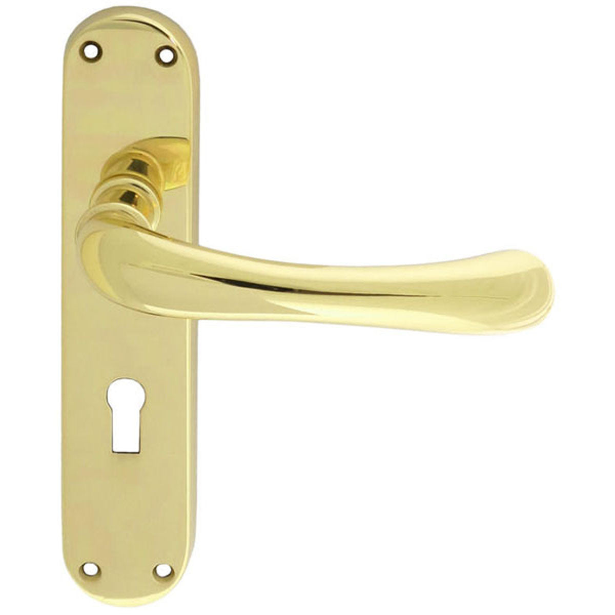 IBRA LEVER HANDLE LOCK 185x40 PBR EL11 by CARLISLE BRASS