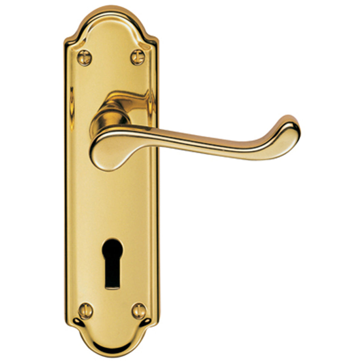 ASHTED LEVER HANDLE LOCK 168x47 PBR DL17 by CARLISLE BRASS