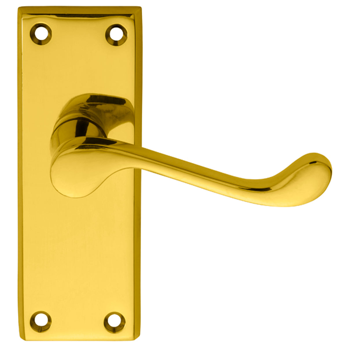 SCROLL LEVER HANDLE LATCH 118x42 PBR DL55 by CARLISLE BRASS