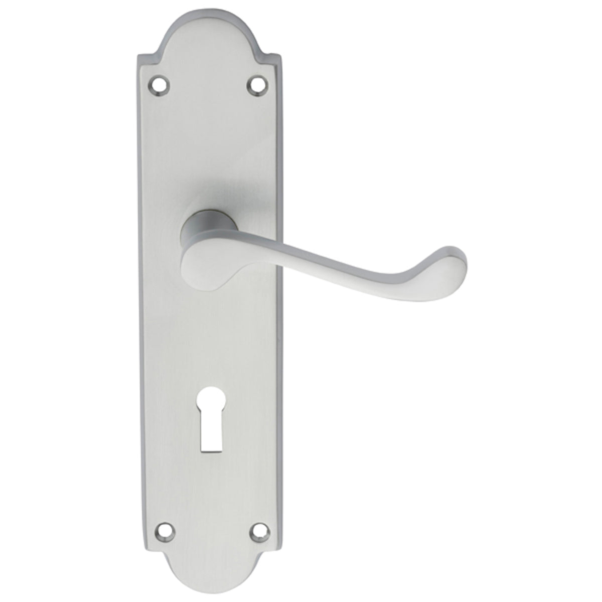 VICTORIAN SCROLL LEVER HANDLE LOCK 205x49 SCP M68SC by CARLISLE BRASS