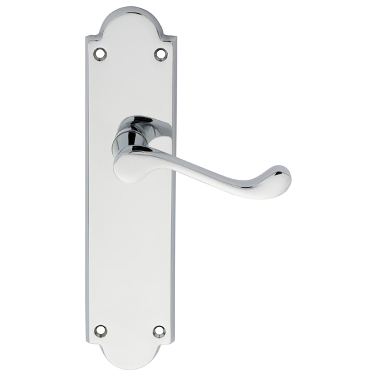 VICTORIAN SCROLL LEVER HANDLE LATCH 205x49 PCP M67CP by CARLISLE BRASS