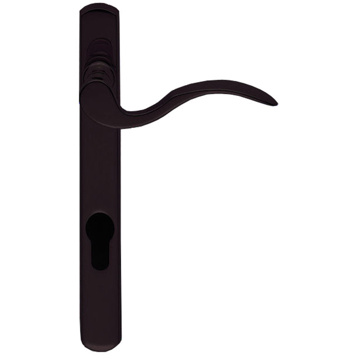 SCROLL LEVER HANDLE EURO 124HC RH BLK M140NP92BLRH by CARLISLE BRASS