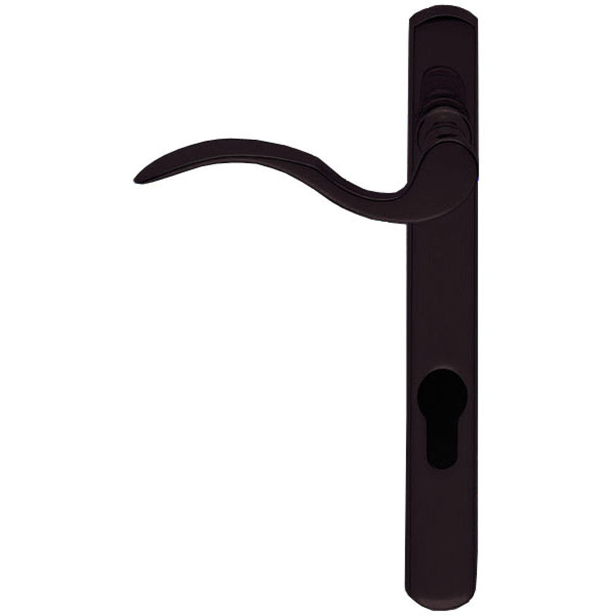 SCROLL LEVER HANDLE EURO 124HC LH BLK M140NP92BLLH by CARLISLE BRASS