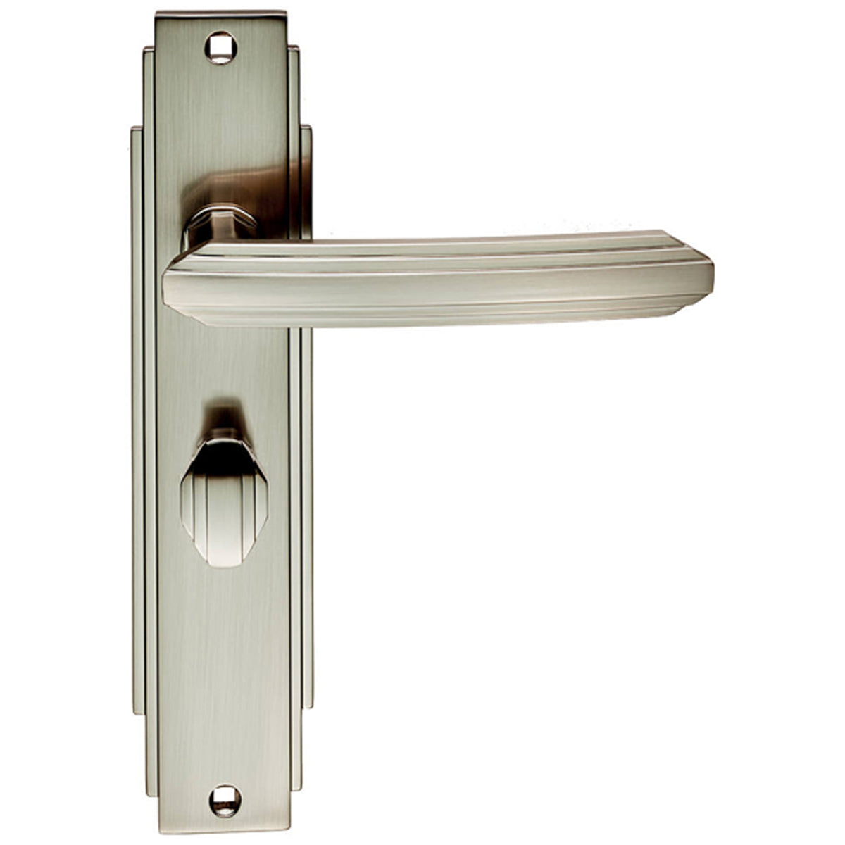 ART LEVER HANDLE+BPL BATH 132 SNP ADR013SN by CARLISLE BRASS