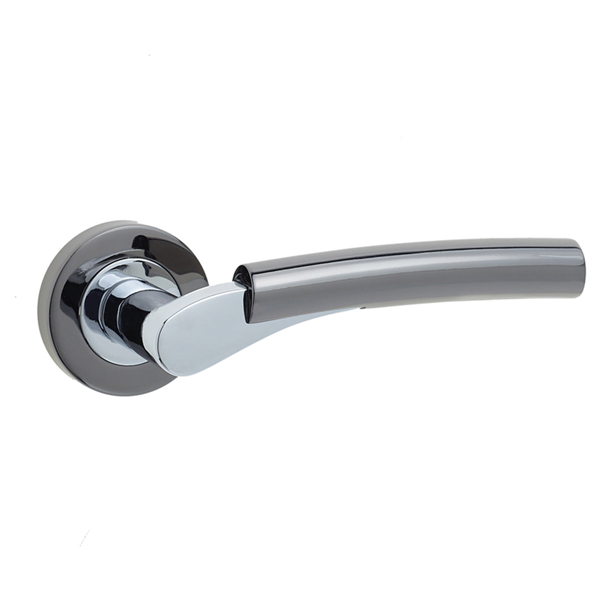 JEDO DUAL ARKUS LEVER HANDLE D50x129x57 PCP/BKN JV760PCBN
