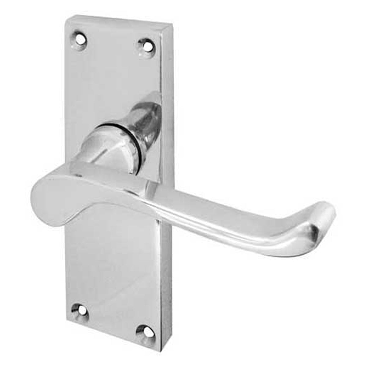 VICTORIAN SCROLL LEVER HANDLE LATCH 118x41x97 PCP JV11PC