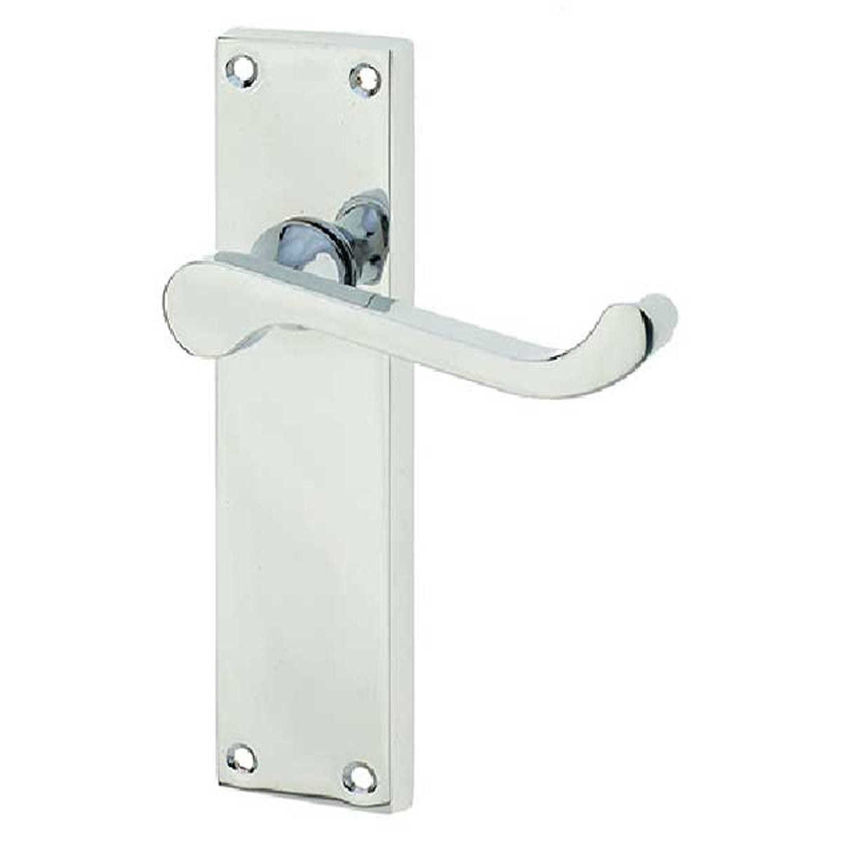 VICTORIAN SCROLL LEVER HANDLE LONG LATCH 153x41x97 PCP JV11LPC