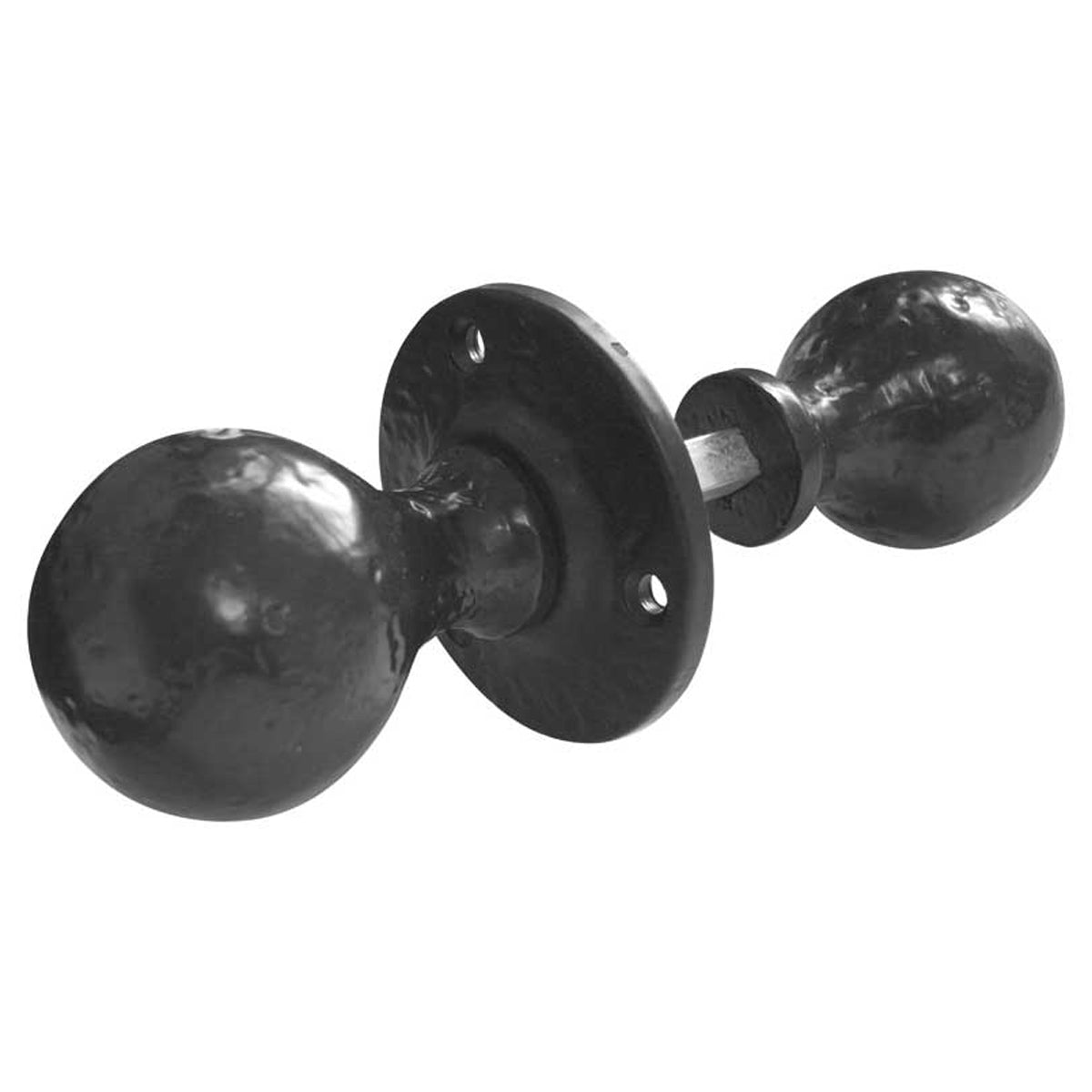 BALL RIM MORTICE KNOB D65x74xD46 IR/BLK JAB5R