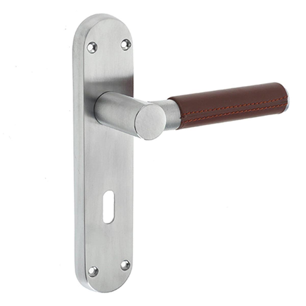 ASCOT SUITE LEVER HANDLE LOCK 183x40x119 SCP/BRN JV4008SC