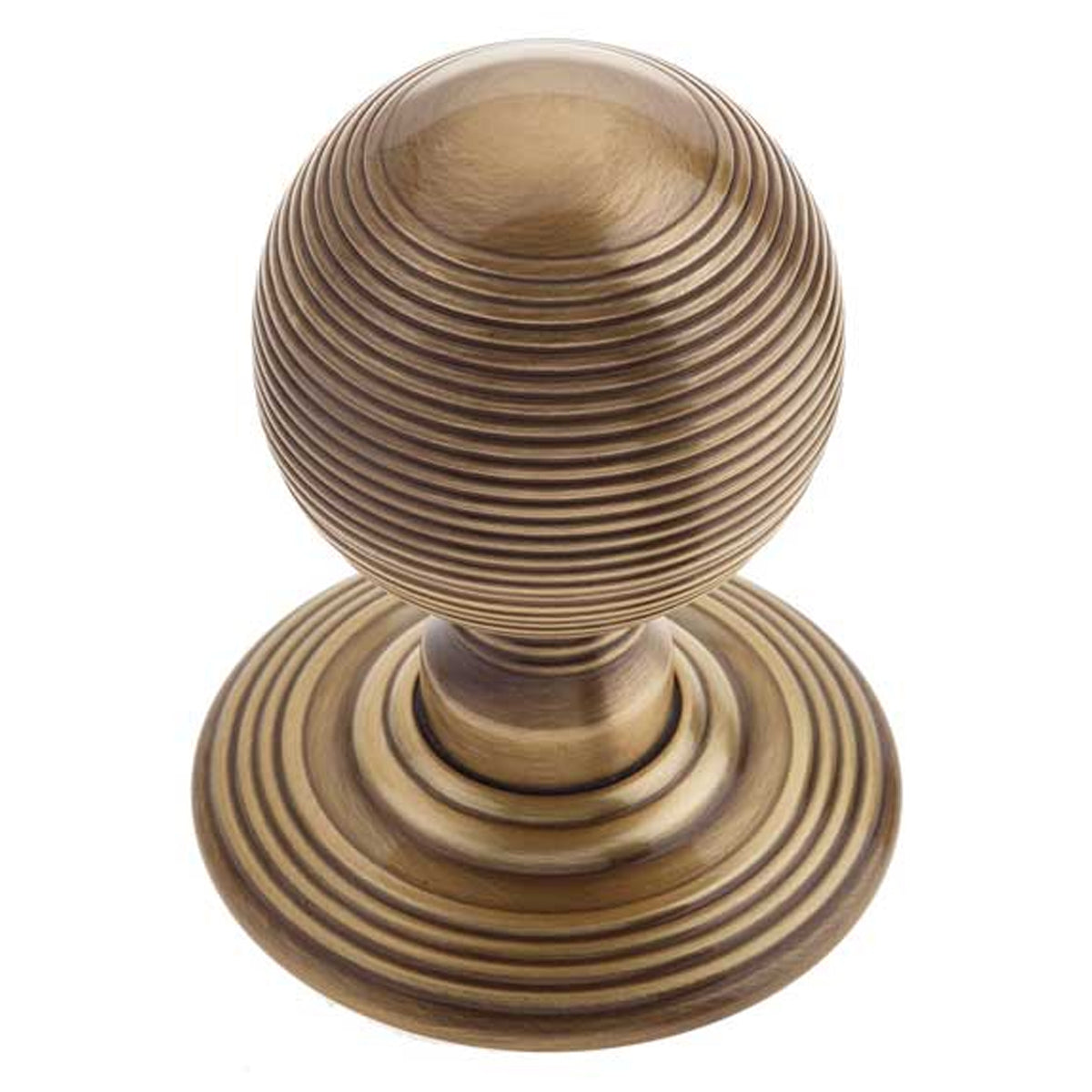 JEDO REEDED MORTICE DOOR KNOB D62x80 ABR