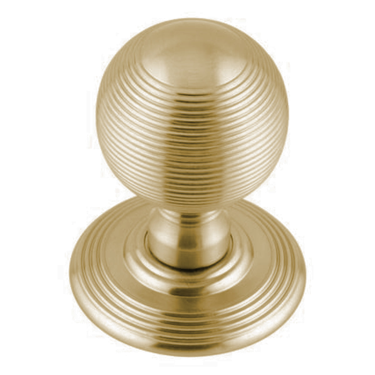JEDO REEDED MORTICE DOOR KNOB D62x80 PBR