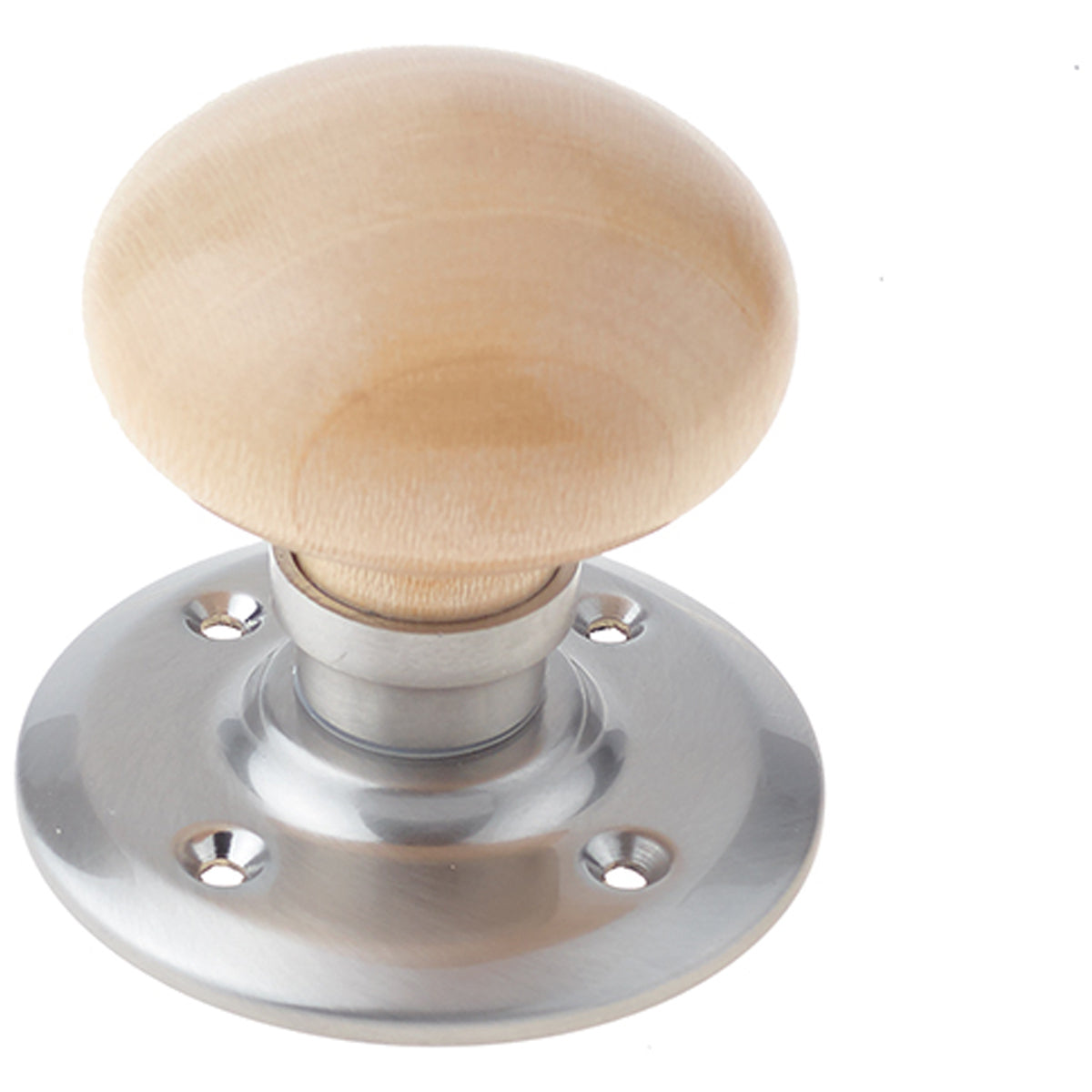 JEDO MORTICE DOOR KNOB D66x63 PINE/SNP
