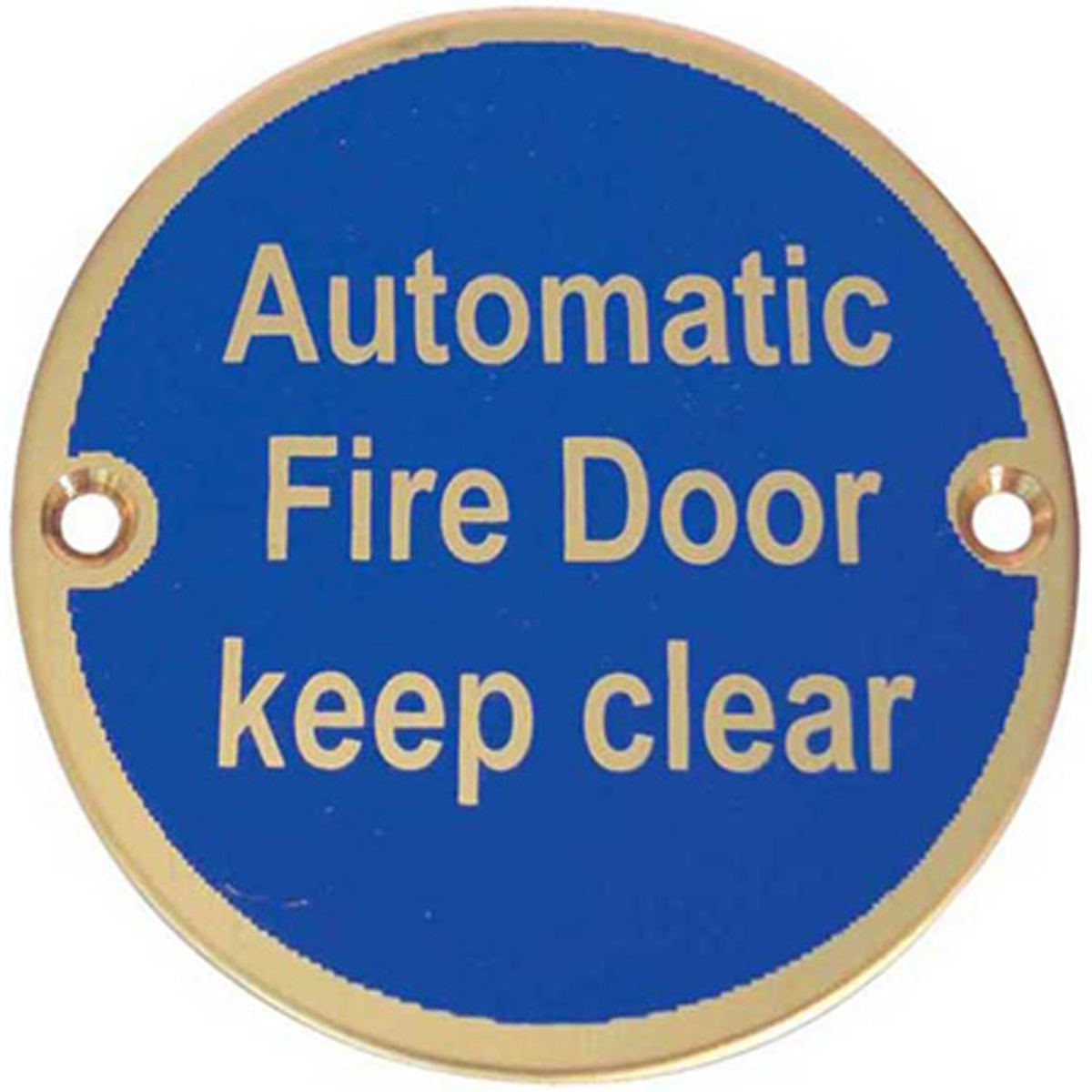 SIGN AUTO FIRE DOOR D75 PBR